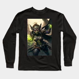 Goblin Sorcerer Superhero Long Sleeve T-Shirt